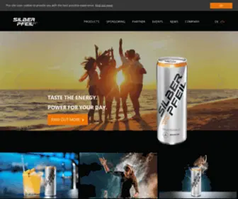 Silberpfeil.com(SILBERPFEIL Energy Drink) Screenshot