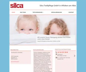 Silca-Textilpflege.ch(Silca Textilpflege GmbH in Affoltern am Albis) Screenshot