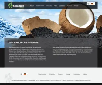 Silcarbon.com(Silcarbon) Screenshot