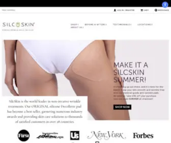 Silcskin.com(Wrinkle Treatments and Decollette Pads) Screenshot