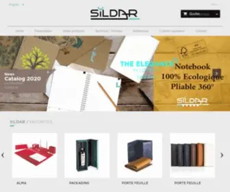 Sildar.com(SILDAR est une imprimerie spécialisée dans la production d’articles de luxe en Tunisie) Screenshot