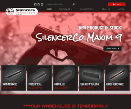 Silencersonline.com(Buy Silencers Online) Screenshot
