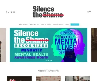 Silencetheshame.com(Silence the Shame) Screenshot