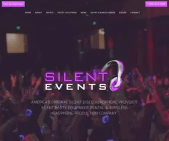 Silentevents.com(Silent Events®) Screenshot