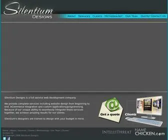 Silentiumdesigns.com(Silentium Designs) Screenshot