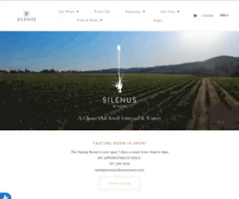 Silenuswinery.com(Napa Valley) Screenshot