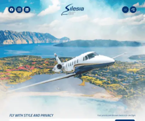 Silesiaair.cz(Silesia Air) Screenshot