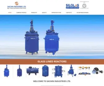 Silglas.com(Glass Lined Reactors and Products Manufacturer) Screenshot