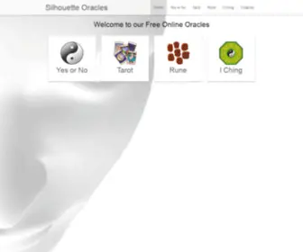 Silhouetteoracles.com(Free Online Oracles) Screenshot