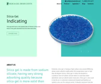 Silicagel-Desiccant.com(Silica gel Desiccant) Screenshot