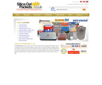 Silicagelpackets.co.uk(Silica Gel Desiccant Dehumidifiers) Screenshot