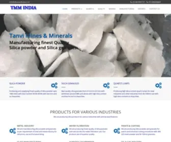 Silicasandindia.co.in(TMM India) Screenshot
