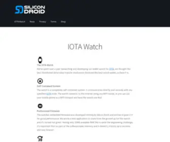 Silicondroid.com(IOTA Watch) Screenshot