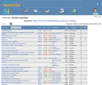 Siliconinvestor.com(Silicon Investor (SI)) Screenshot