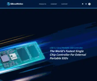 Siliconmotion.com(Silicon motion) Screenshot