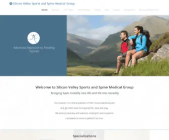 Siliconvalleysportsandspine.com(Silicon Valley Sports and Spine Medical Group) Screenshot