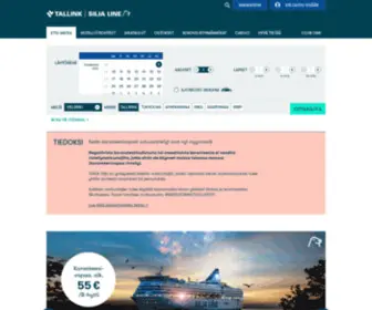 Silja.fi(Risteilyt Helsingistä tai Turusta) Screenshot