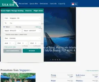 Silkair.com.sg(SilkAir) Screenshot