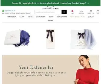 Silkandcashmere.com(1992'den beri Dünya'nın en sevilen kaşmir markası. İlk görüşte aşk) Screenshot