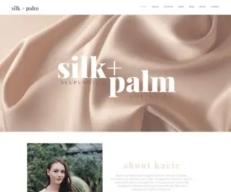 Silkandpalm.ca(SILK + PALM) Screenshot