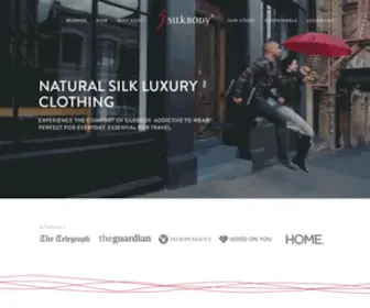 Silkbody.co.uk(The home of the best silk goods) Screenshot