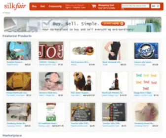 Silkfair.com(Your marketplace to buy and sell everything extraordinary) Screenshot