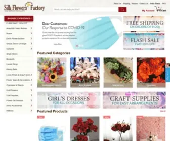 Silkflowersfactory.com(Silk Flowers Factory) Screenshot
