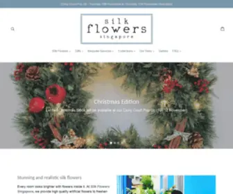 Silkflowerssingapore.com(High quality artificial silk flowers in Singapore) Screenshot