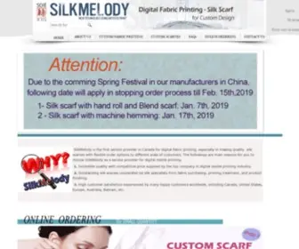 Silkmelody.com(Silk Print Scarves) Screenshot