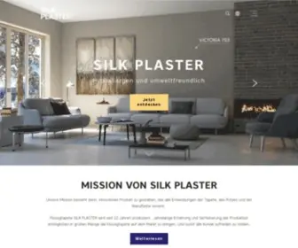 Silkplaster.de(Silk Plaster ➦ ein Hersteller von Öko) Screenshot