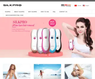 Silkpro.net(Home Laser hair removal Silkpro) Screenshot