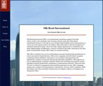 Silkroadintl.net(Silk Road International) Screenshot