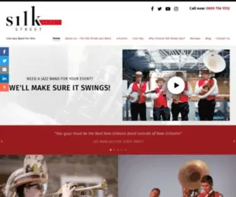 Silkstreetjazz.co.uk(Silk Street Jazz Band) Screenshot