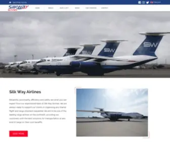 Silkwayairlines.com(Main Page) Screenshot