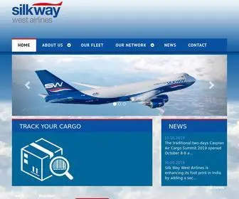 Silkwaywest.com(Silk Way West Airlines) Screenshot
