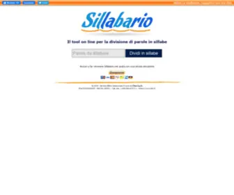 Sillabario.net(Dividi le parole in sillabe) Screenshot