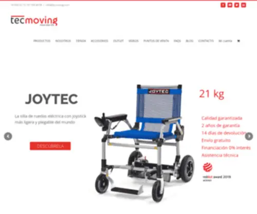 Sillamovil.com(Las sillas de ruedas eléctricas más ligeras y plegables) Screenshot