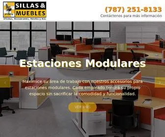 Sillasymueblespr.com(Sillas & Muebles de oficina en Puerto Rico) Screenshot