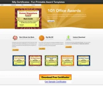 Sillycertificates.com(Fun award) Screenshot