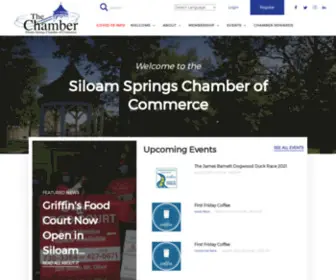 Siloamchamber.org(Siloam Springs Chamber of Commerce) Screenshot