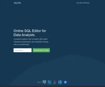 Silota.com(Online SQL Editor for Postgres) Screenshot
