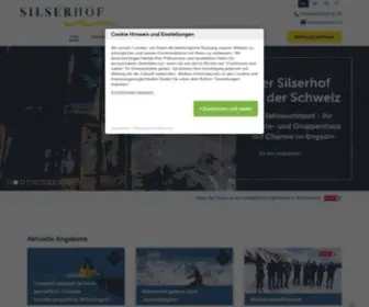 Silserhof.ch(Der Silserhof in der Schweiz. Ein Platz zum geniessen) Screenshot