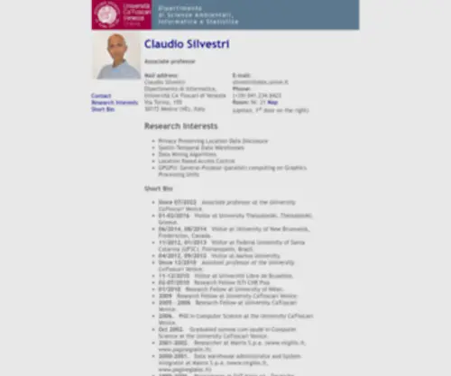 Silv.eu(Claudio Silvestri's) Screenshot