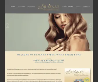 Silvanas.ca(AVEDA Silvana's Hair Salon and Esthetics for Men and Women) Screenshot