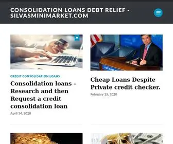 Silvasminimarket.com(Consolidation Loans Debt Relief) Screenshot