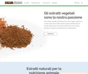 Silvateam.it(Leader mondiale nella produzione di estratti vegetali) Screenshot