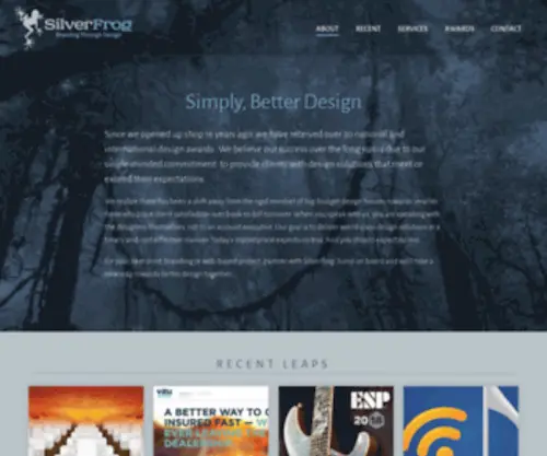 Silver-Frog.com(Branding & Design) Screenshot