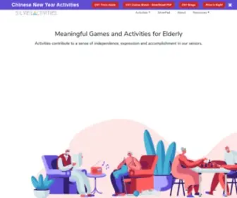 Silveractivities.com(Activities for elderly) Screenshot