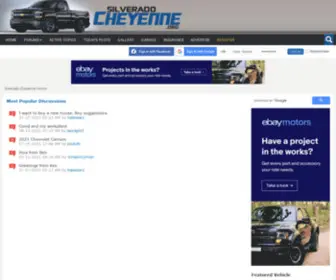 Silveradocheyenne.org(Silverado Cheyenne Forum) Screenshot