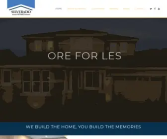 Silveradohomes.com(New Homes for Sale Antelope) Screenshot